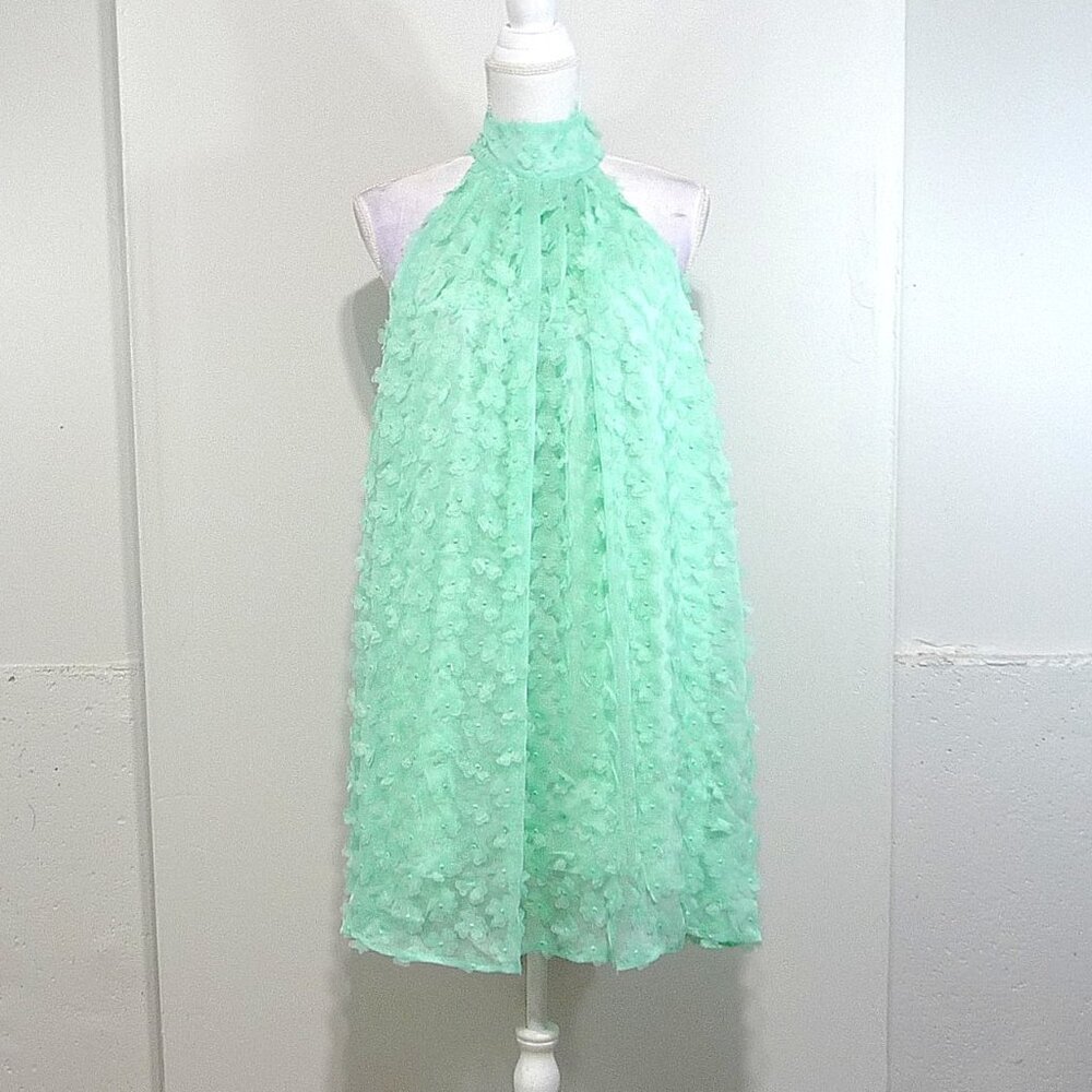 Badgley Mischka Nora 3D Dress Size 6 - Picture 2 of 11
